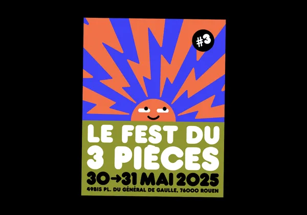 Le fest du 3 pièces - affiche réalisé pour Le 3 Pièces en 2025