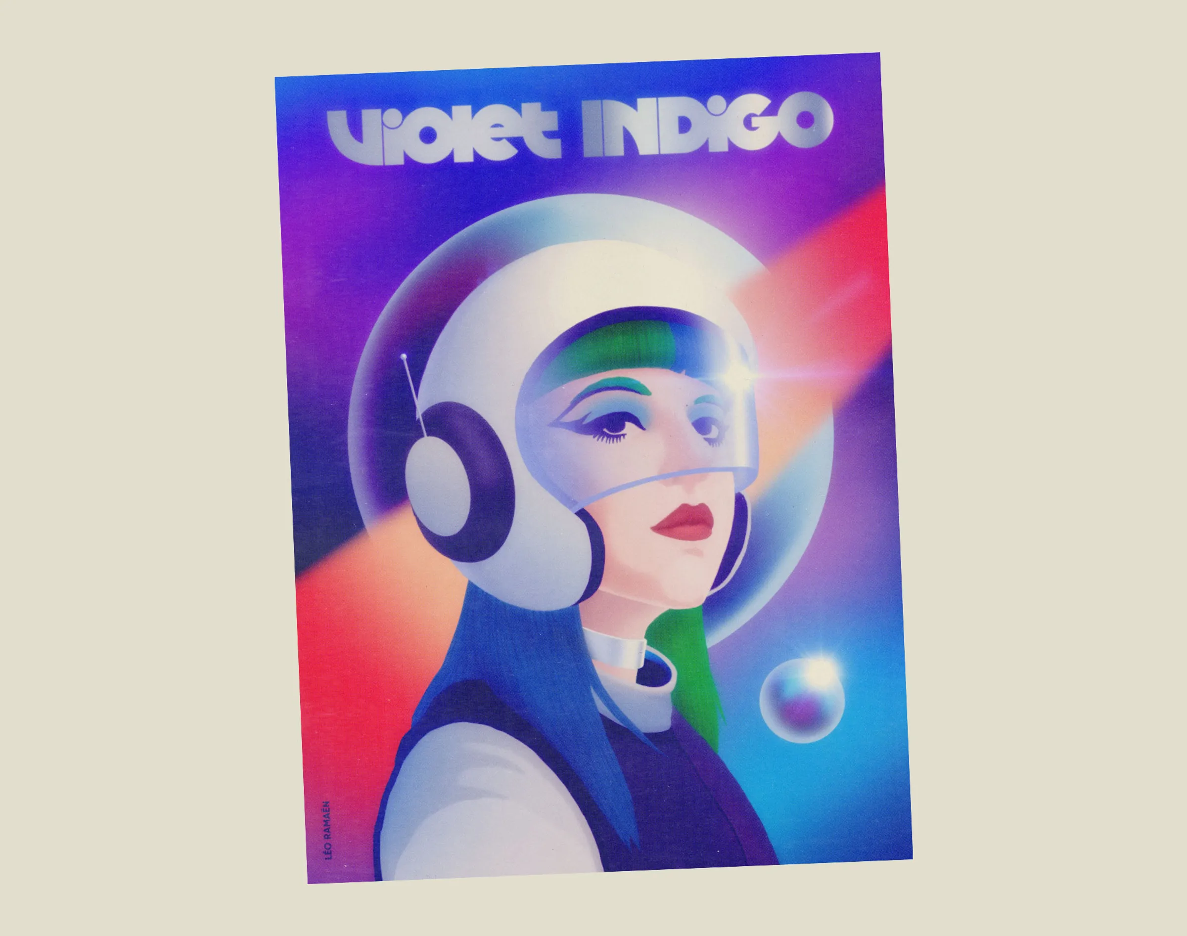 Violet Indigo Illustration - artwork musical réalisé pour Overlord en 2023