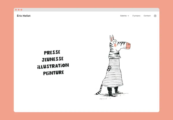 Site Web Portfolio - projet réalisé pour Eric Heliot en 2025